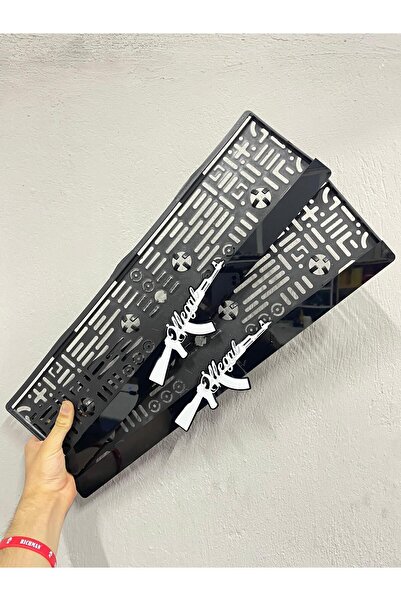 karbonsoft İllegal Yazılı AK-47 Temalı Pleksi Araba Plakalık