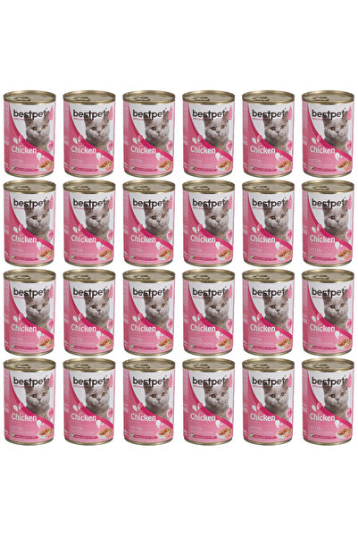 Bestpet Tavuklu Yavru Kedi Konservesi 400gr - 24 Adet