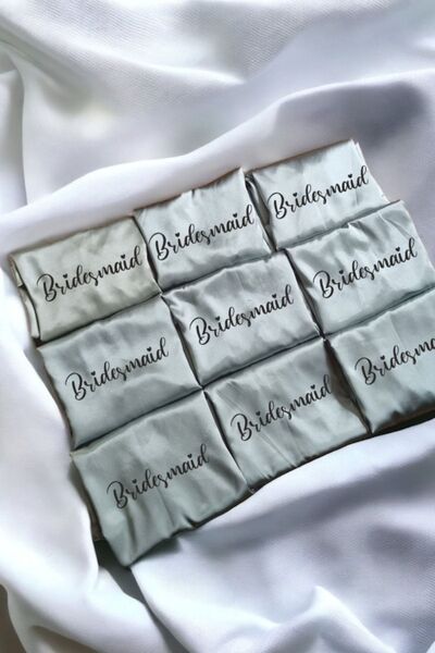 Lasilla 9 bucăți de halate de domnișoară de onoare imprimate verde mentă