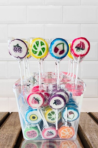 Genel Markalar Meyveli Lolipop Mini Polonya Şekeri 12gr 100 Adet