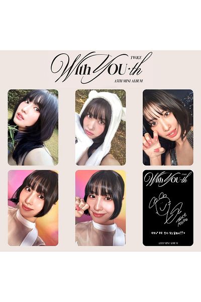 Kpop Dünyasi TWICE Momo '' With Youth'' Photocard Set