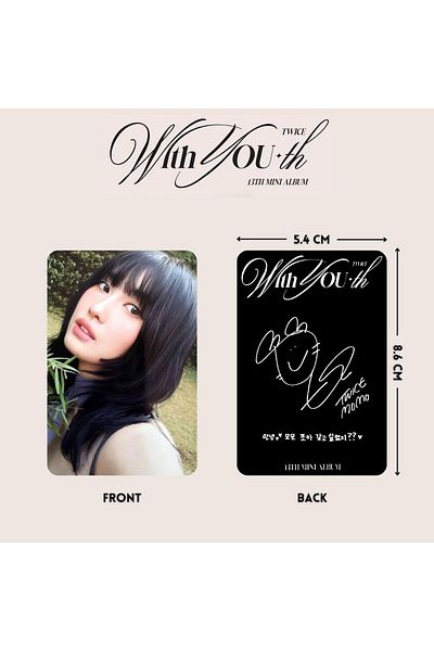 Kpop Dünyasi TWICE Momo '' With Youth'' Photocard Set
