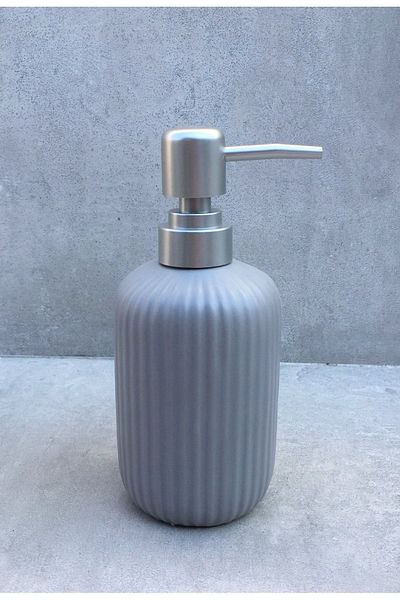 Pinkev Ceramic Liquid Soap Dispenser - Gray