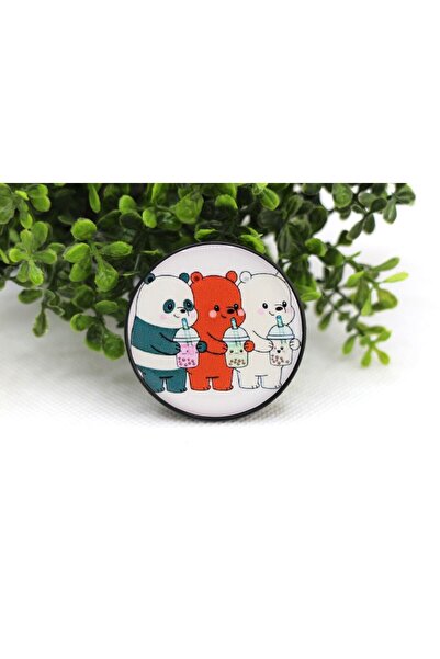 Tezcan Aksesuar Popsocket Telefon Tutacağı Desenli ve Baskılı Parmak Tutucu