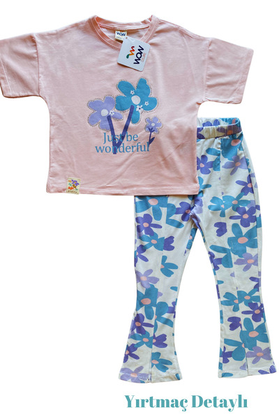 WOW Комплект от клин и тениска в испански стил за момичета на възраст 3-6 години