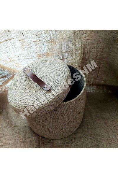 HandmadeSNM Декоративна плетена кошница - многофункционална