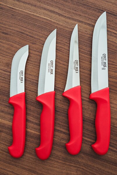 Cavit İnox ET BIÇAĞI SETİ 4 PARÇA EKSTRA KESKİN