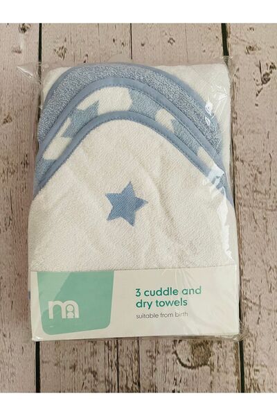 MOTHERCARE Yıldız 3'lü Havlu Kundak Seti