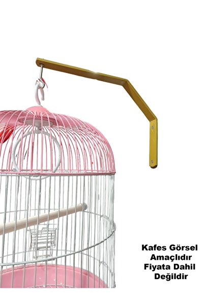 Zeyna Petshop KAFES ASKISI DUVAR APARATI (ALTIN-DORE RENGİ)
