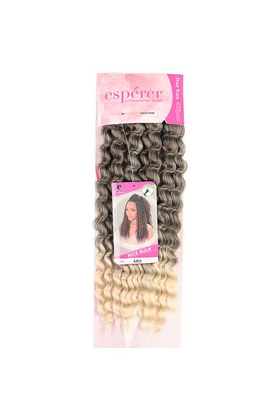 KONAK PERUK Afro Hair Wave - Nice Bulk, Brown/Platinum Ombreli