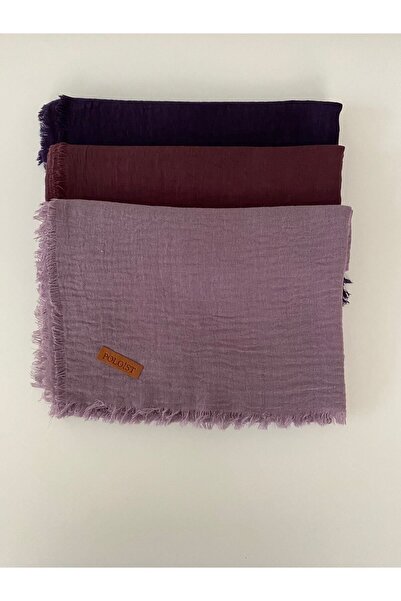 poloist 3 Adet Bürümcük Tülbent Eşarp