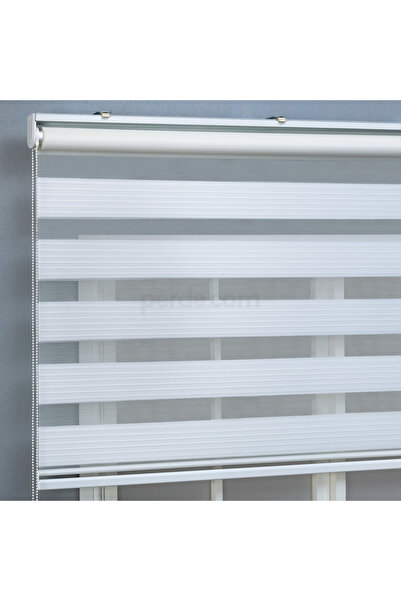 Beyazıt Tekstil Krem Pliseli Zebra Perde Alüminyum Kasa