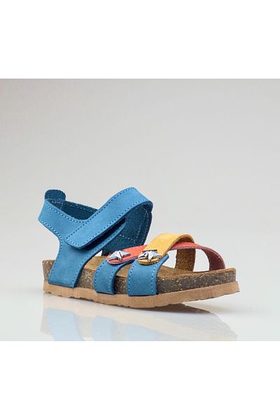 JOJO KIDS Sandale unisex pentru copii din piele naturală - velcro ortopedic