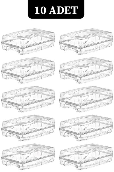 Pazarika 10'lu Şeffaf Ayakkabı Saklama Kutusu Kadın