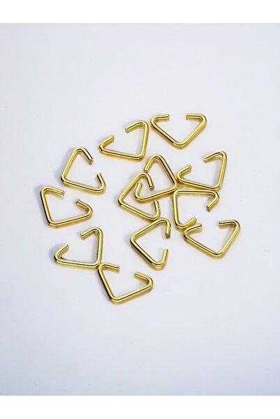 S Concept جهاز سلسلة مفاتيح مثلثة ذهبي 100 قطعة مكرامية Amugurumi مصنوعة من ح...