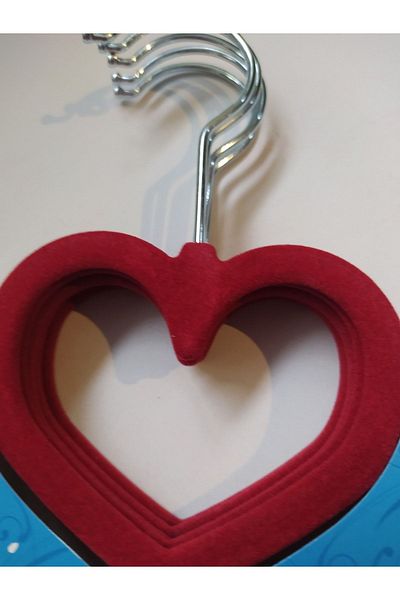 Lorin 10-Piece Velvet Non-Slip Clothes Hangers Red Fujya