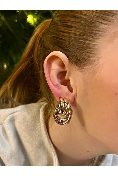 Balloon Jewelry أقراط فولاذية على شكل زر بالون