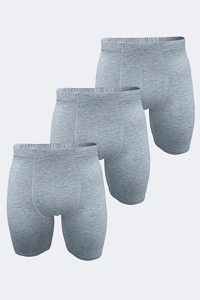 Malabadi Ανδρικό γκρι μακρύ πόδι Modal Boxer - 3m018