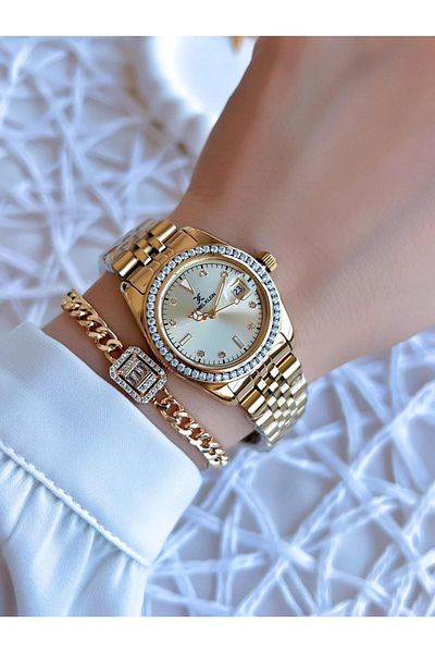 Daniel Klein Steel Cord 30 Mt Water Resistant Women's Wristwatch+Wristband BDK.1.10285.9