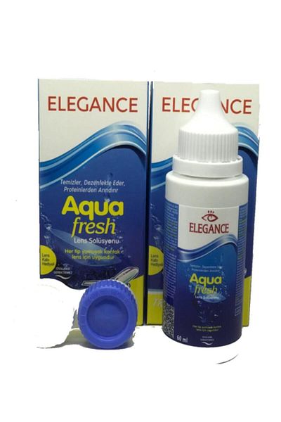 Elegance محلول أكوا فريش للعدسات 60 مل × 2 قطعة
