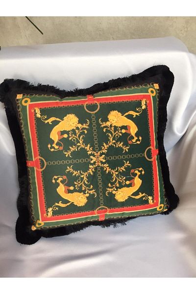 ADAHOME Pillow Figurative Lion Decorative Bead Fiber Filled Throw Pillow/lion Pillow