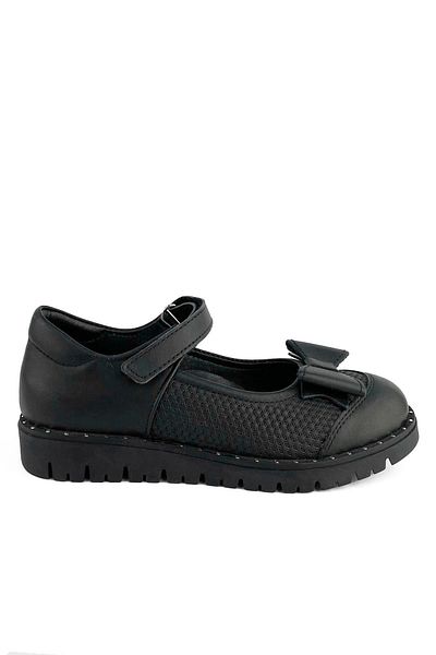 Cici Bebe Ayakkabı Genuine Leather Black Girls' School Shoes