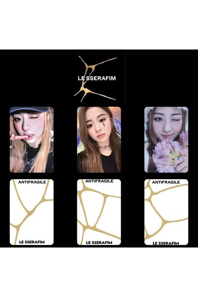 Kpop Dünyasi Le Sserafım Yunjin '' Antifragile '' Album Kart Seti