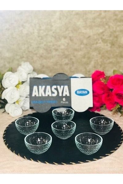 Rayan Glass Turkish Delight Bowl Acacia