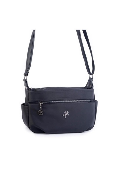 By Hakan Nas Bag 1131 - Geantă neagră Buzzy Crossbody pentru femei