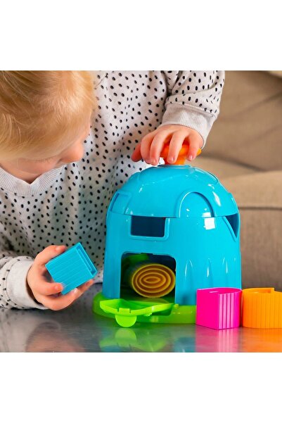 ThinkMaster Bultak Toy with Rotating Head Colorful Blocks Find and Plug Baby Intelligence Development Toy
