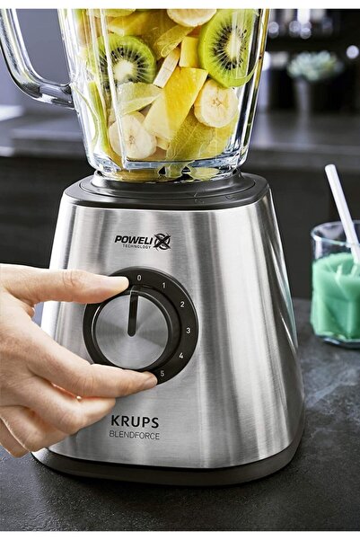 Krups Kb439d Blendforce 2 Karıştırıcı | 800 Watt | 5 Hız | Darbe Fonksiyonu | 1,75 Litre Termo Cam Kap