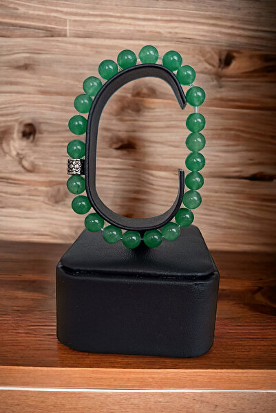 MGA DOĞAL TAŞ Aventurine Bracelet - Natural Stone Crab and Taurus Gemini Arie...