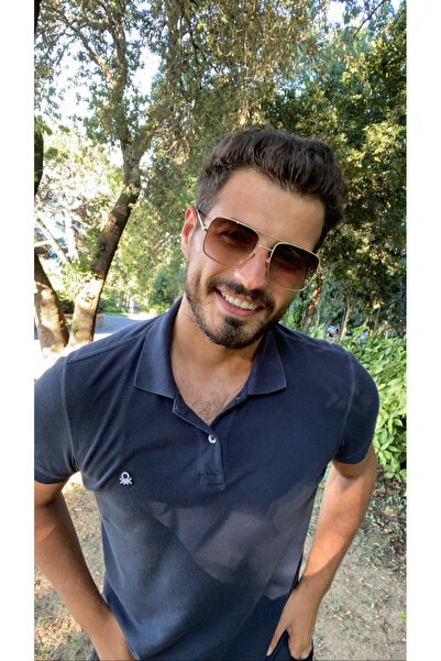 MACERATİ نظارات شمسية بايلوت للجنسين باللون البني