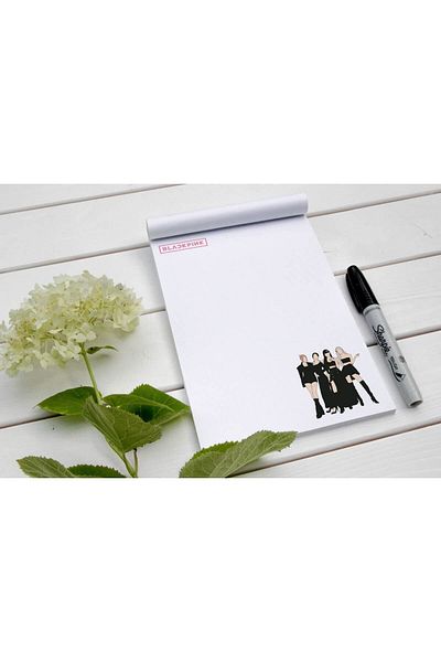 Bküp Tasarım Blackpink 1 Memopad/ Notepad/ Notebook