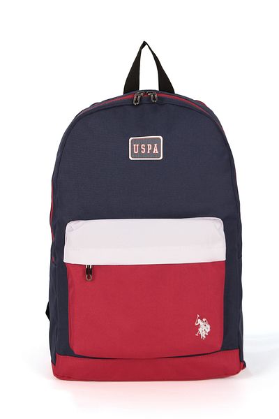 U.S. Polo Assn. حقيبة ظهر مدرسية للجنسين من US Polo Assn 24480-24481 - أزرق داكن، للسفر والرياضة اليومية