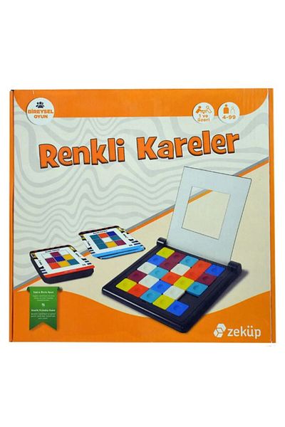 Zetzeka Colored Squares - Brain and Mind Game, for 5 Years, 2 Players