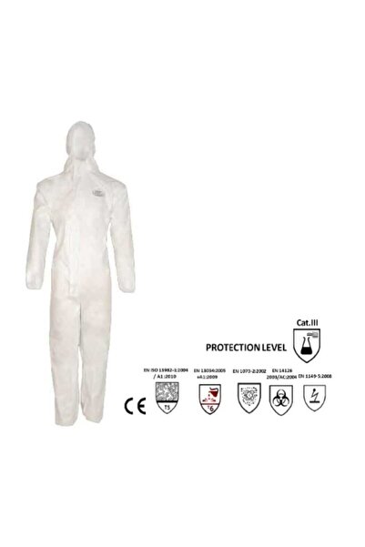 POLLY COVER Ultrasonic Dikiş Lamine Vücut Koruma Tulumu Iş Güvenliği Ekipmanı...