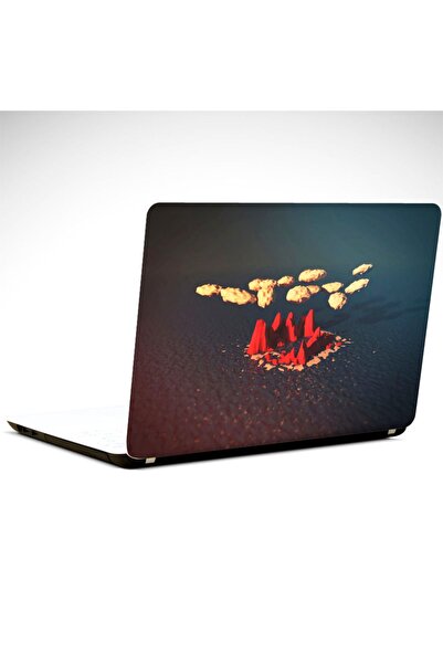 Dağlar ve Bulutlar Notebook Laptop Sticker