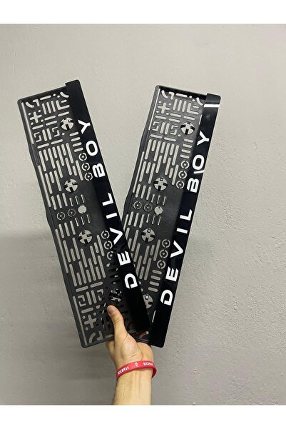 karbonsoft Kişiye Özel Isimli 2 Adet Araç Logo Pleksi Siyah Oto Plakalık