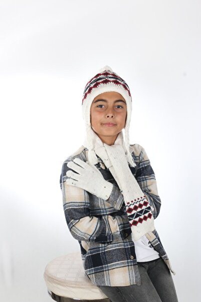 ne güzel Atkı Bere Eldiven Takımı 4-8 Yaş