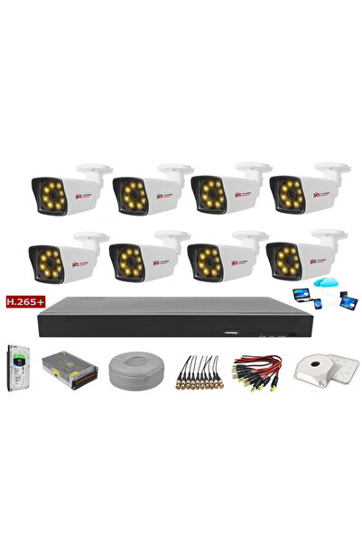 Sony Yıldırımgroup 8'li 5mp Lensli+h265 Kayıt Cihazı Full Paket