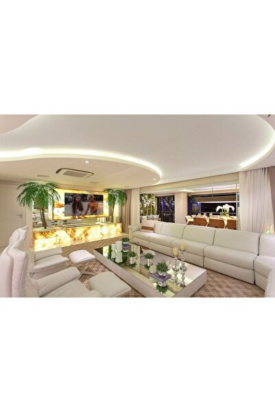 LUXURY VİLLA Luxury Üstü Aynalı Orta Sehpa 70x180 Yükseklik 30cm Renk Seçeneğ...