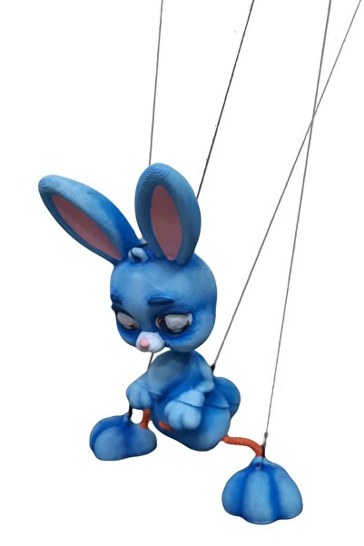 Uçaneller Kuklaevi Poncik İpli Tavşan Kuklası