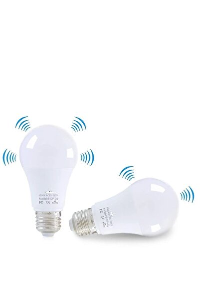 Daxom 2 Adet Hareket Sensörlü Led Ampul Lamba 12 W Beyaz E27