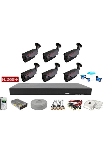 Sony 6'lı 5mp Lens Ahd Full Paket Güvenlik Kamerası