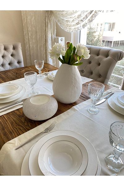 Decamor home Βελούδινη υφή Ανέμελος εκρού δρομέας
