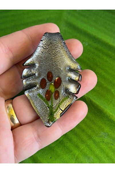 Gönülden Tasarım 6X3CM Pictură Eriteme Sticlă Pandantiv Accesoriu Bijuterii