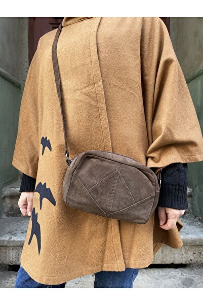 Bohoyasam Bohem Gerçek Deri Küçük Omuz Çantası, Hakiki Deri Çanta, Yandan Çanta