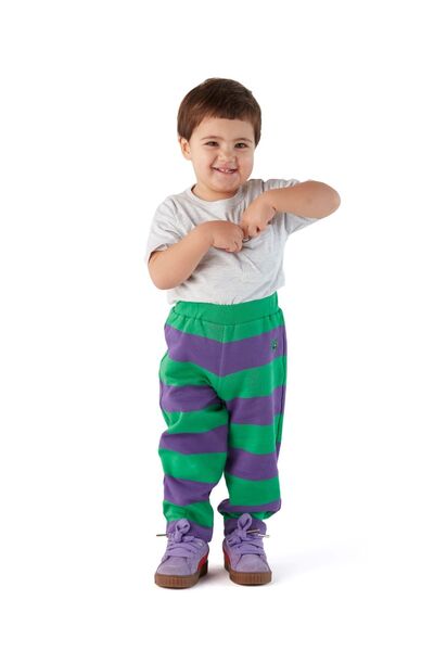 zoi zebra MOR YEŞİL SWEAT PANTOLON
