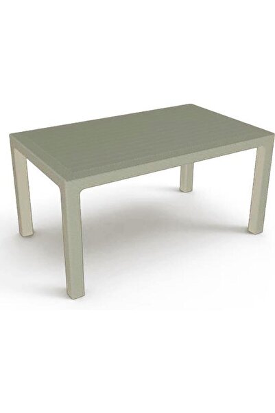RomanoSet Plastik Romanoset 70x120 Rattan Plastik Bahçe Ve Balkon Masası